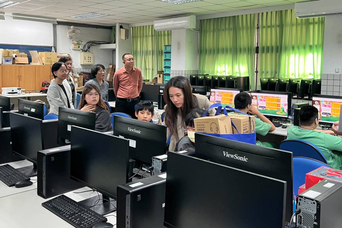 臺北市北投國中攜手文化大學國際暨外語學院，推動跨校英語學習合作計畫「AI英語伴讀」