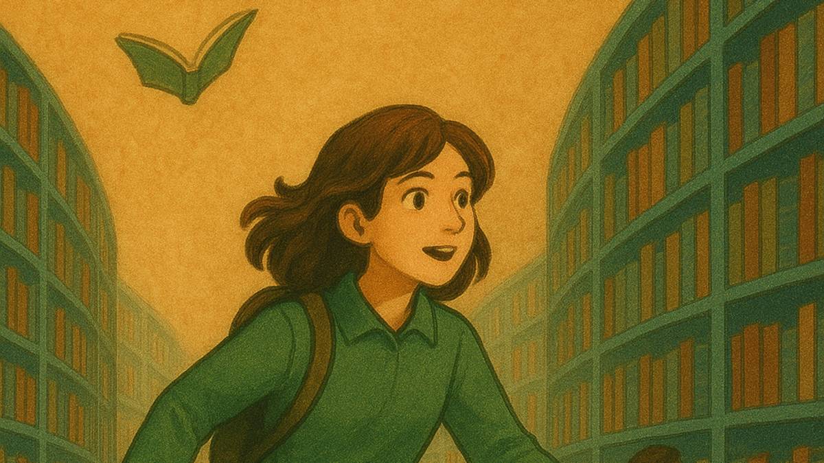 書海中的翱翔書本