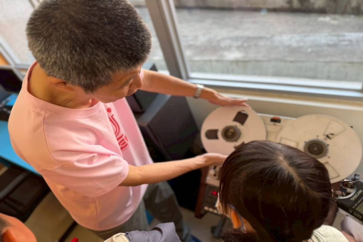 臺灣台語小小導覽員體驗營認識盤帶機不是桶仔雞喔