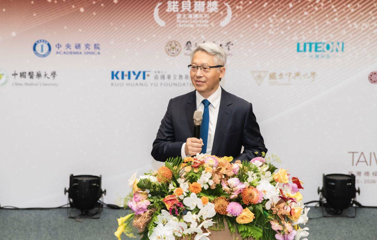 中研院廖俊智院長期望讓臺灣科研界的優秀表現被看見(圖片來源:中研院）
