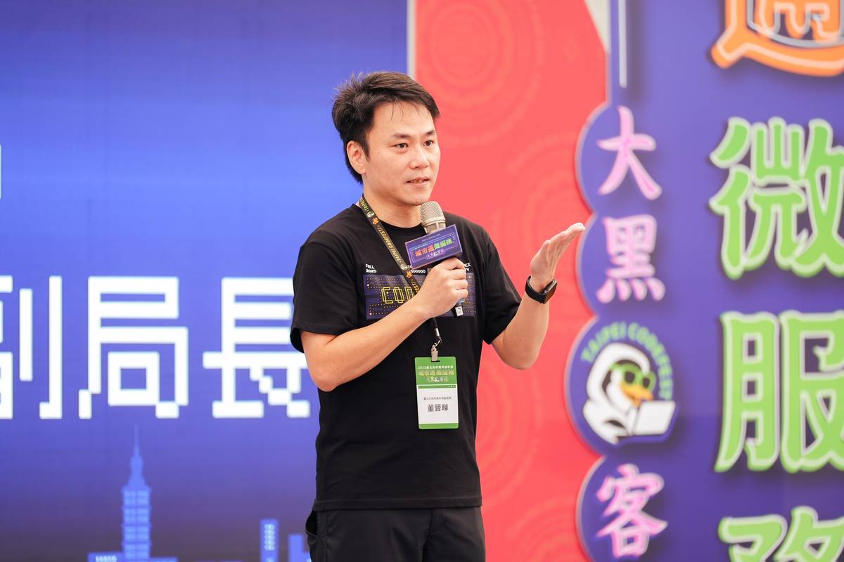 青年局董晉曄副局長鼓勵青年學子，用創意和行動結合數位科技，為公共服務注入新能量