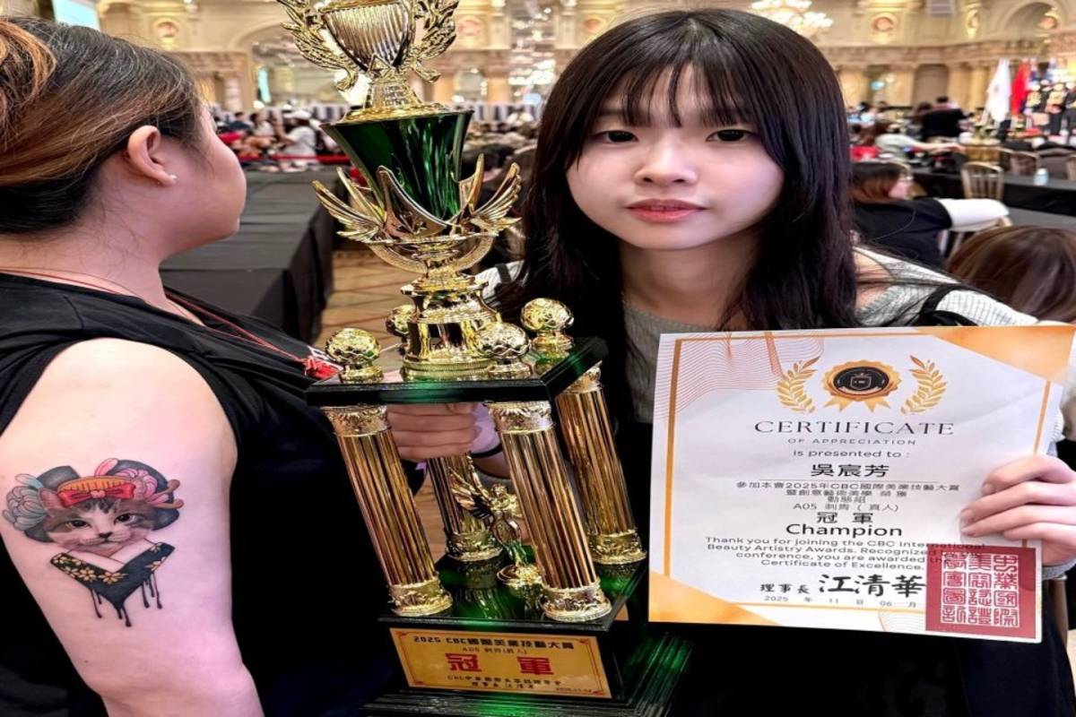 吳宸芳的貓咪藝妓奪2025CBC國際美業技藝大賞暨創意藝術美學比賽冠軍