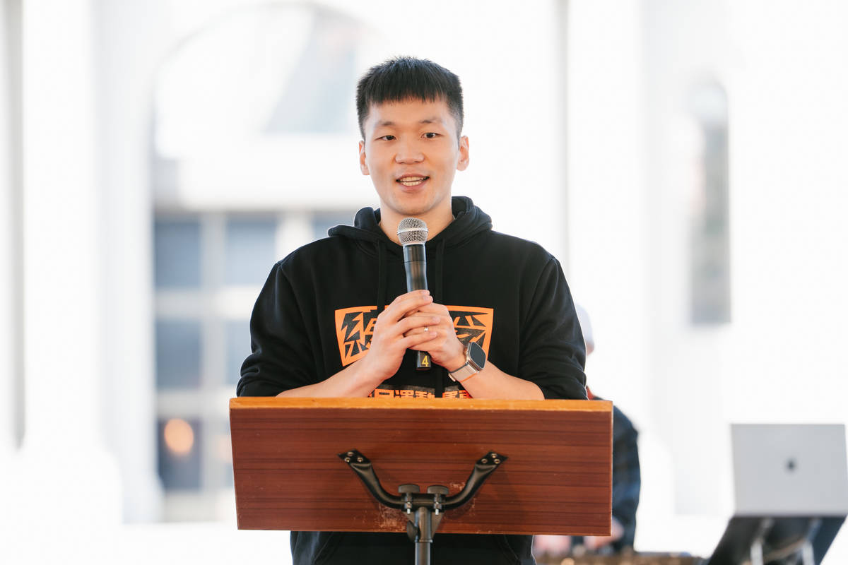 運動部李洋部長於總統盃街舞大賽致詞。(運動部提供)