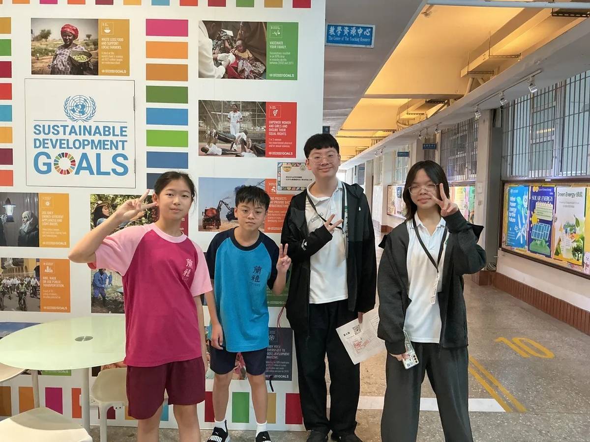 蘭雅學子帶領新加坡學子進行校園探索，了解SDGs議題