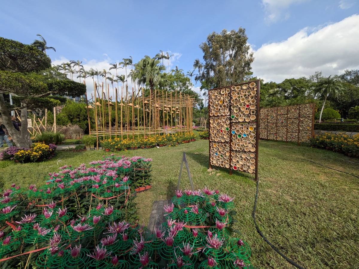 將花藝結合竹藝，打造幸福家園