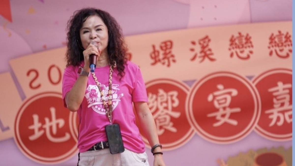 林執行長為東螺溪戀戀欒樹節活動開場