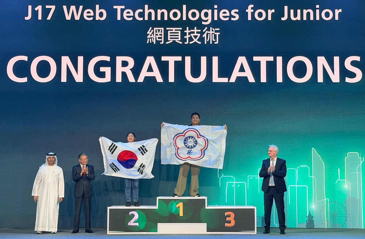 新北高工高繼翊將網頁技術金牌視為人生里程碑，在高壓中學會保持冷靜