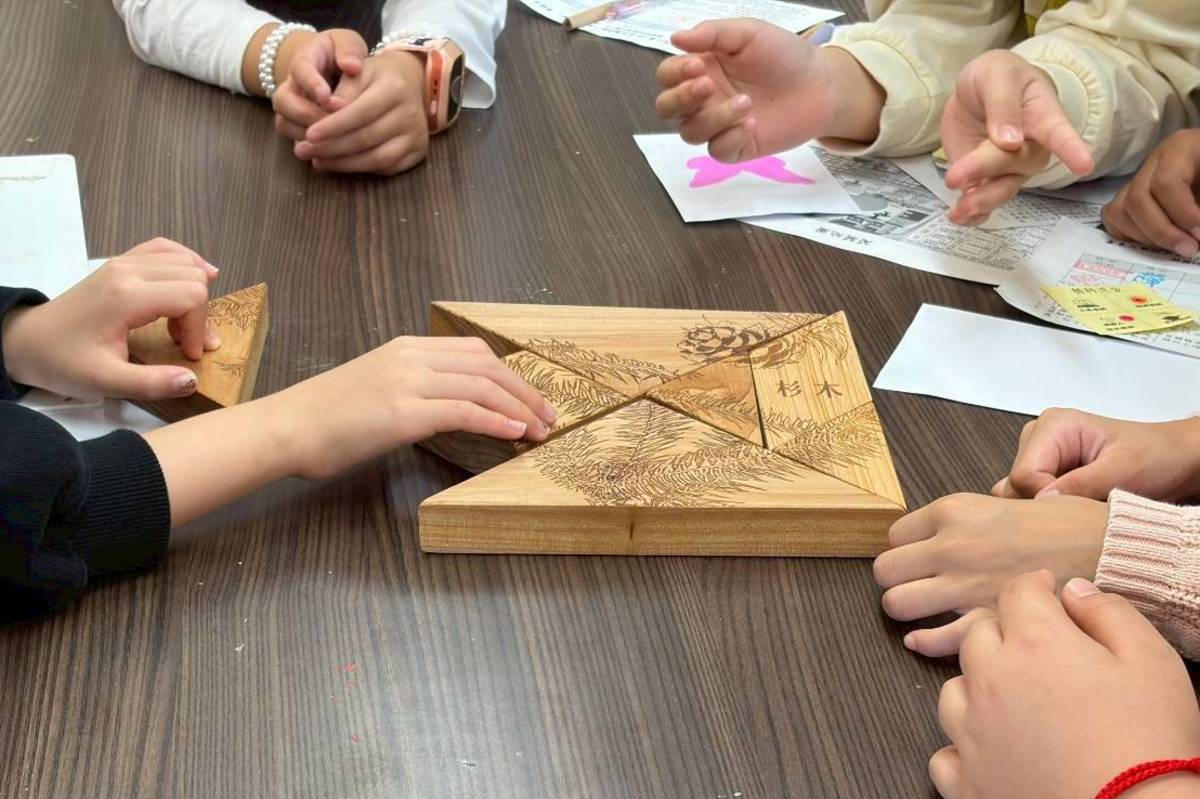 活動不僅提升學童對臺灣常見木材的感受與認識，也在過程中逐步建立起「木頭不只是材料，而是森林生態價值的延伸」的重要概念。