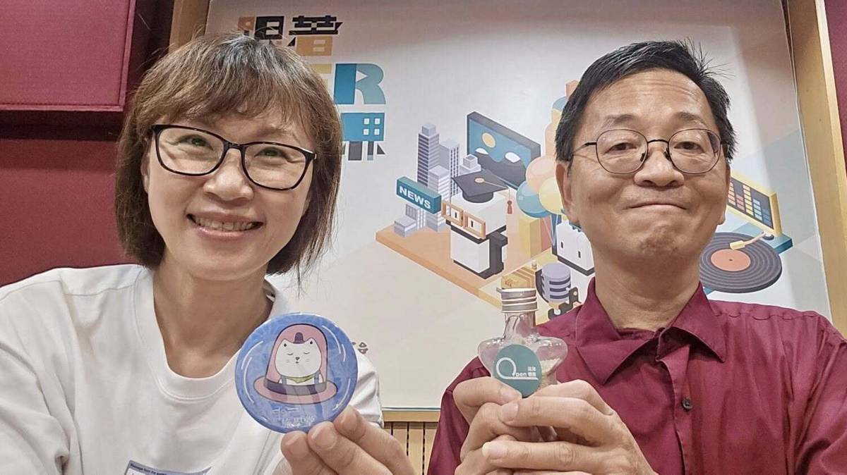 小風與吳老師合影