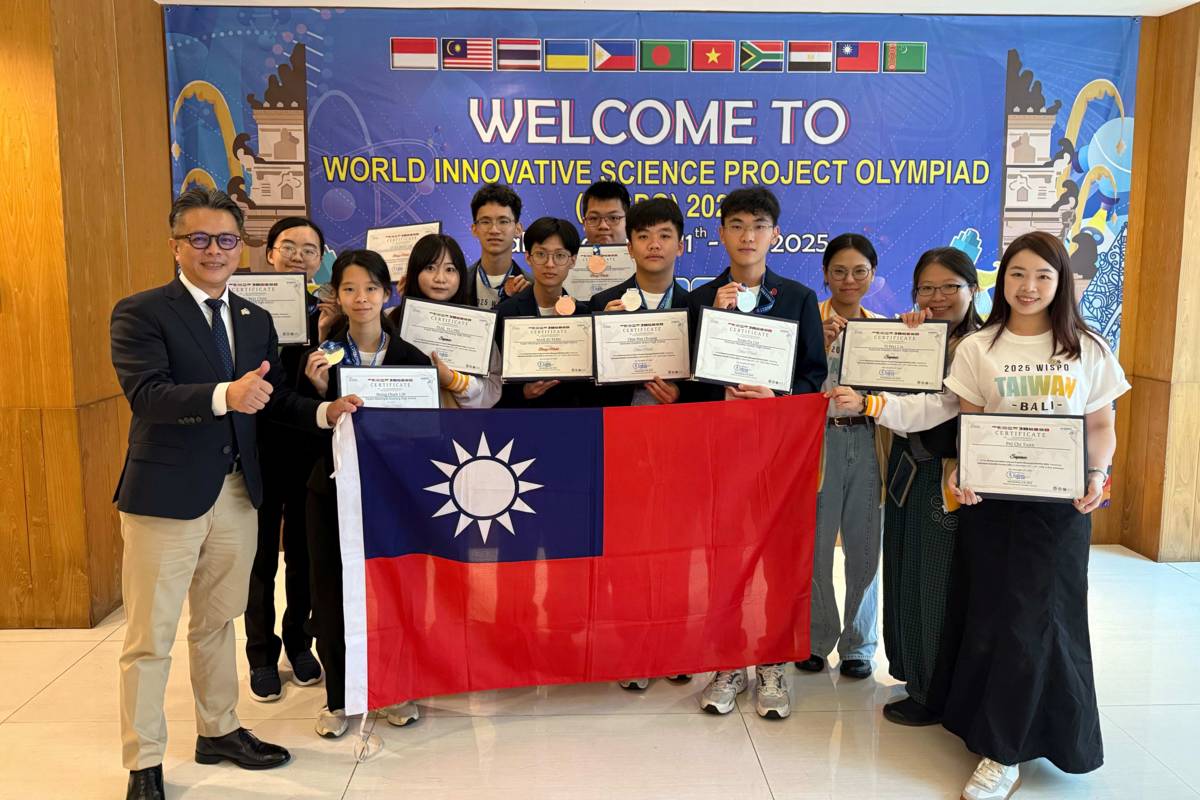 臺灣代表團合影 。（科教館提供）