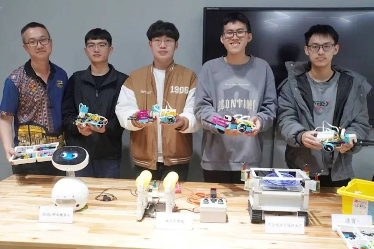 大葉大學推動機器人教育（圖:大葉大學提供）