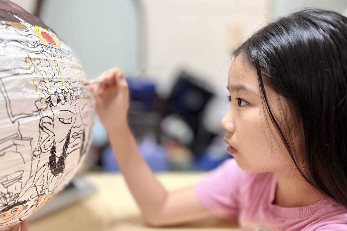 祀典武廟攜手立人國小 彩繪燈籠迎馬年