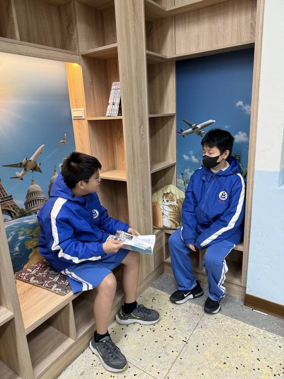 萬華國中的閱讀全球廊道