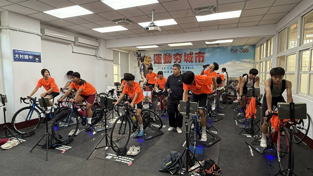 大村國中自由車隊選手訓練
（圖／記者游雅瑄拍攝）