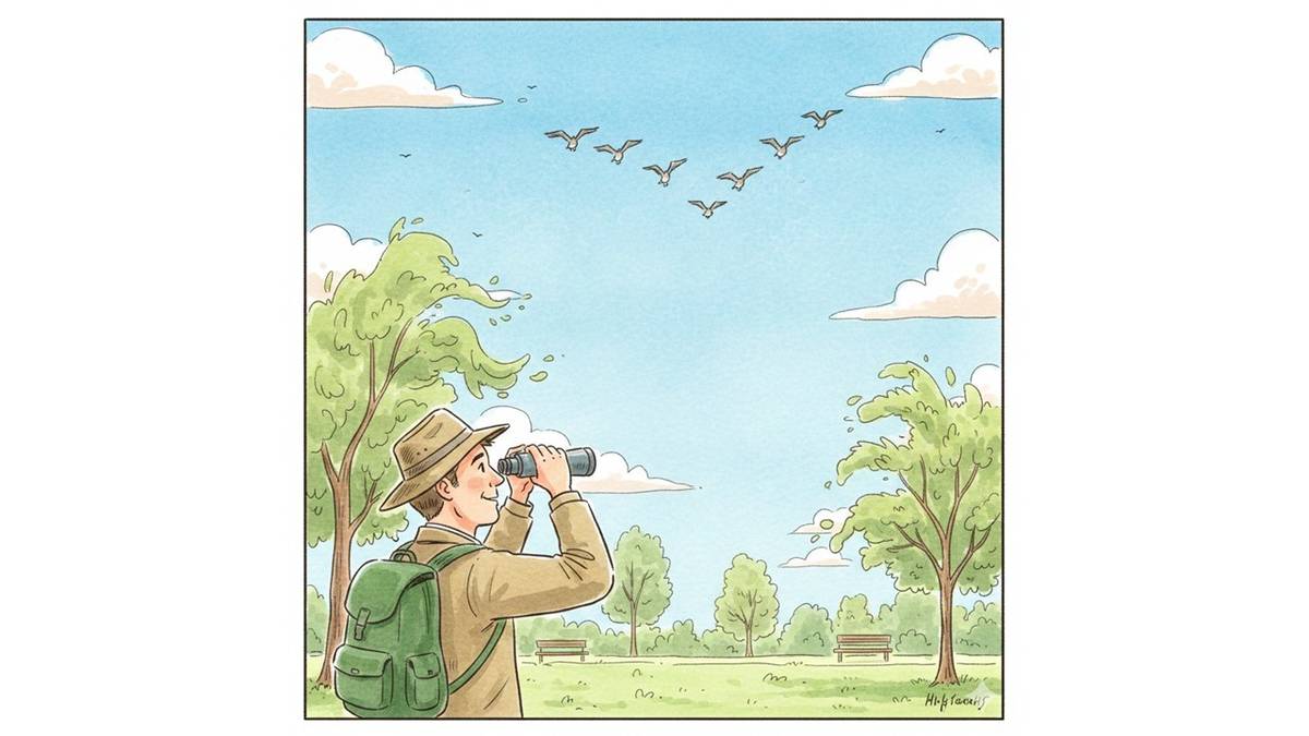 任何時刻走到戶外都能觀察野鳥