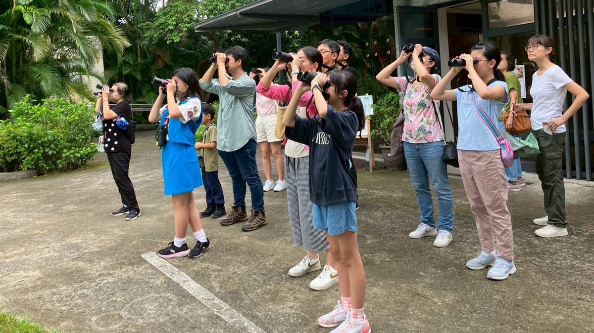 只要拿起望遠鏡，就能欣賞居住在我們身邊的鳥朋友哦(圖片由陳虹樺提供）