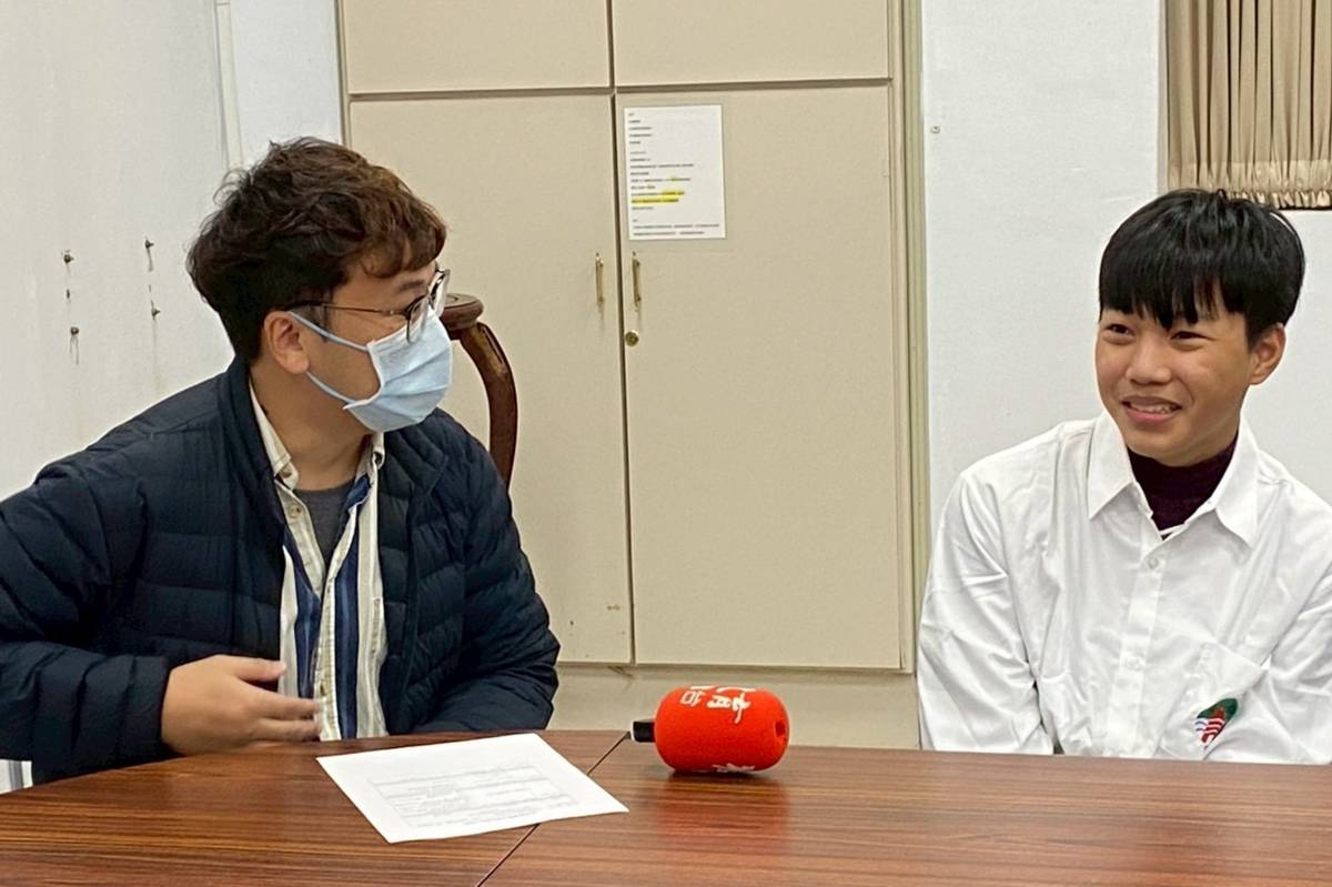 學生蘇柏毅分享課程有趣的故事