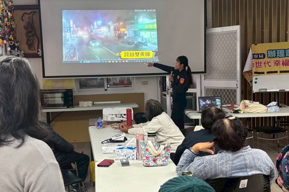 交通安全宣導現場