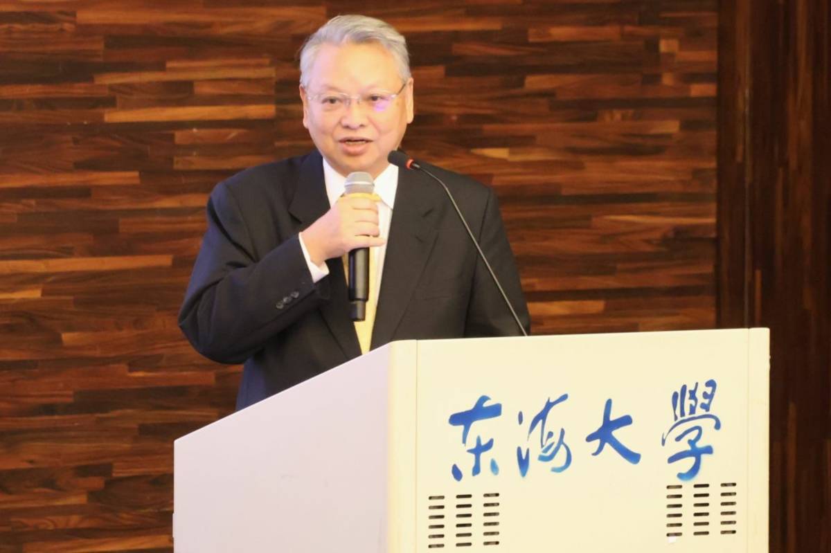 對外關係協會會長令狐榮達，演講「地緣政治變局下的美中台關係演變與台灣政經發展趨勢」。