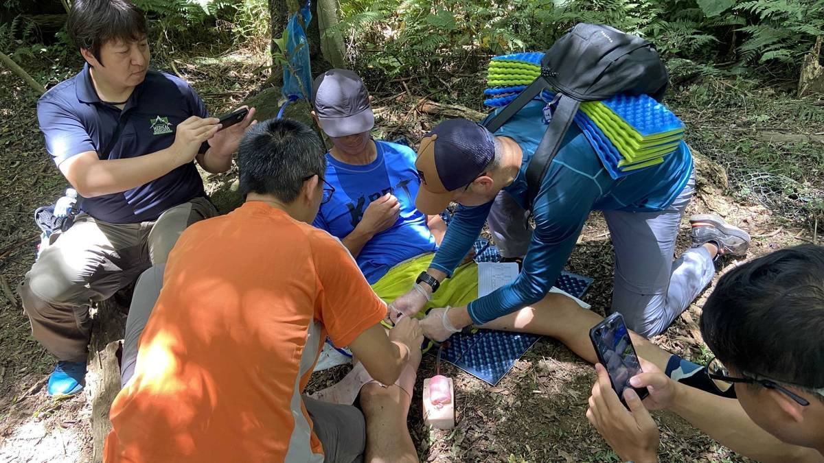 專業培訓救護大量傷患現場 (教育部提供)