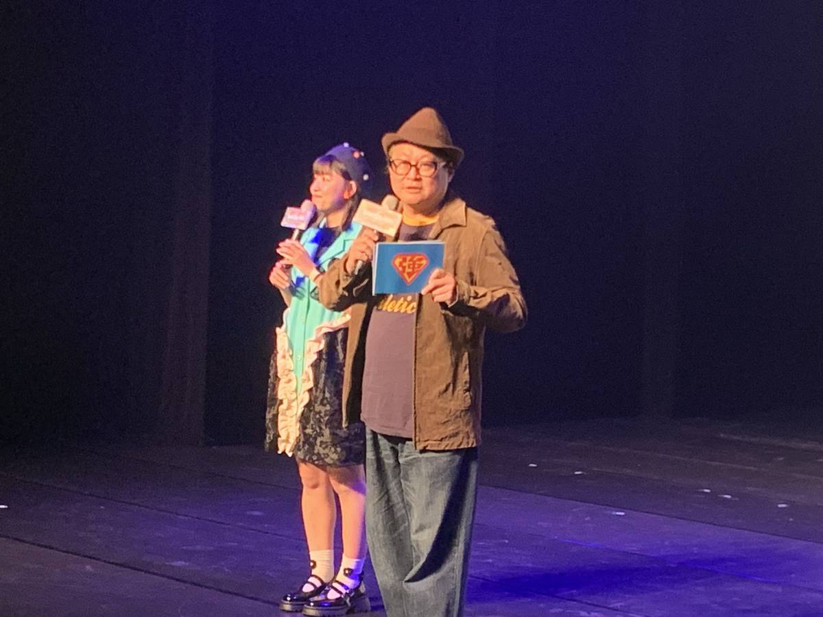 如果劇團趙自強團長致詞 (記者攝)