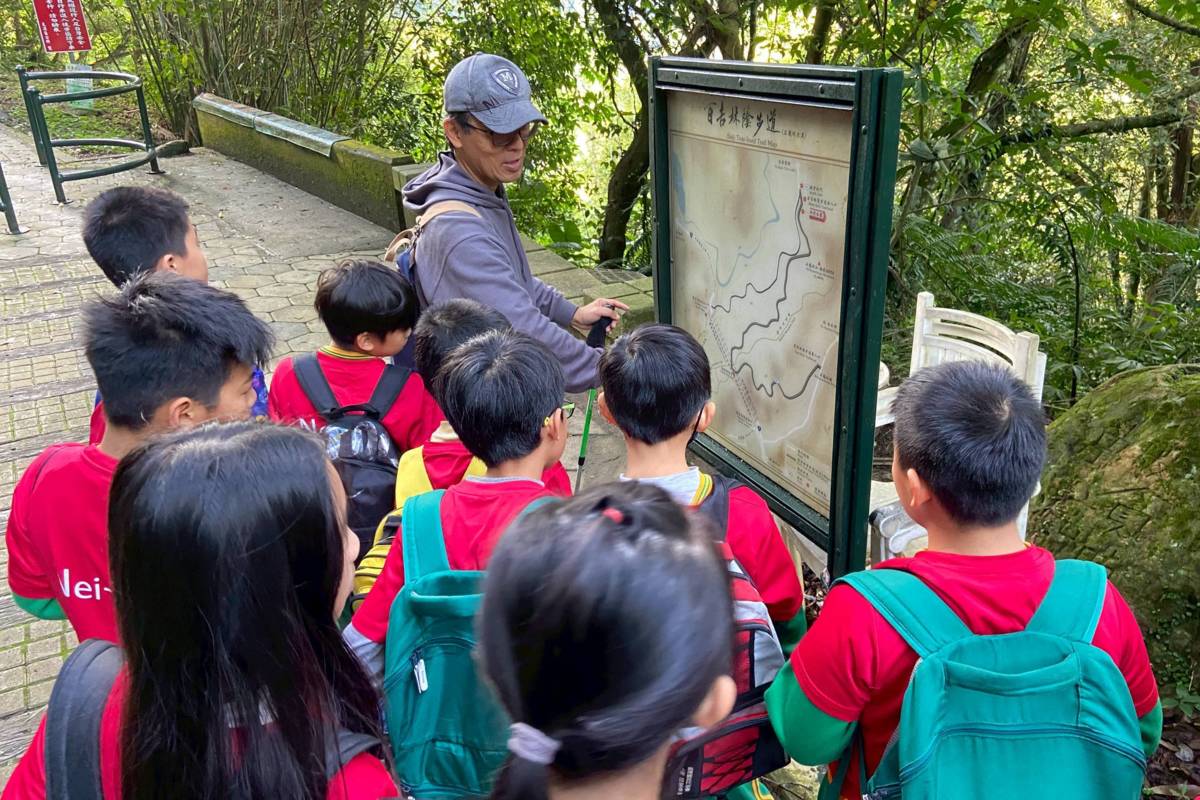 內柵國小「綠讀山水課程」查詢定位點 (教育局提供)