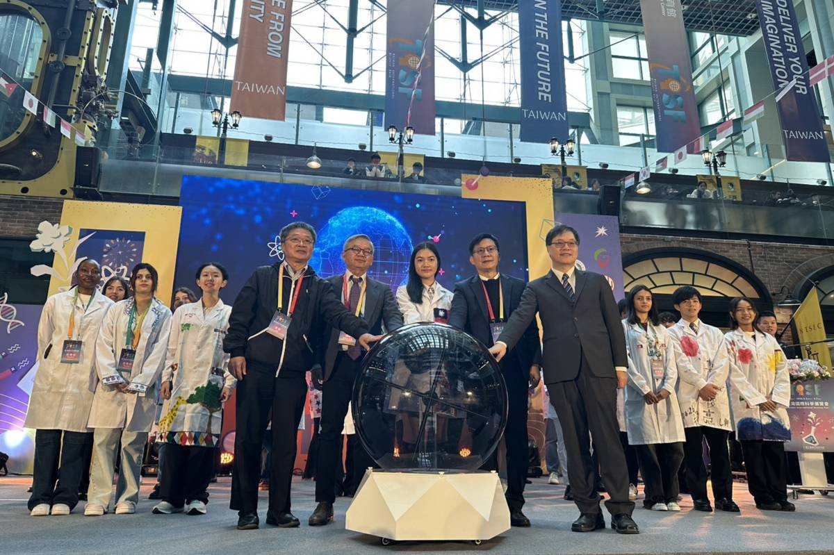 臺灣國際科學展覽會開幕儀式。