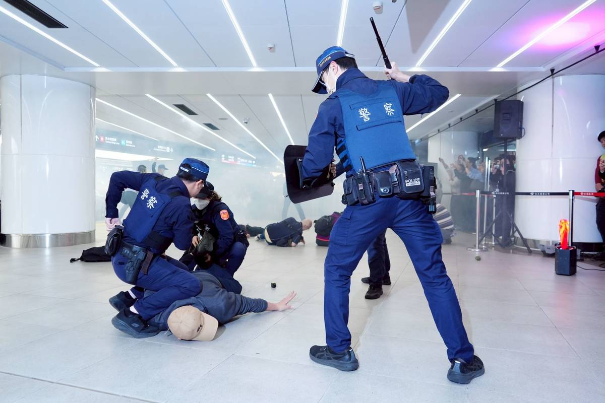 雙北市2月5日跨縣市車站進行危安攻擊模擬演練登場
