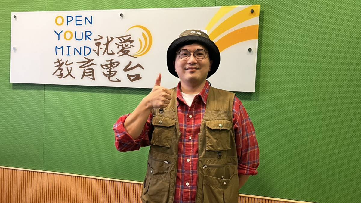 郭瀚陽(小太陽)在節目分享他回到后里的創業冒險故事。