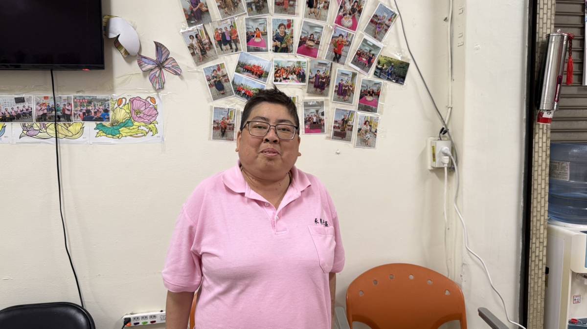 大葉大學環境與安全工程學系博士班蕭于庭同學
（圖／記者游雅瑄拍攝）