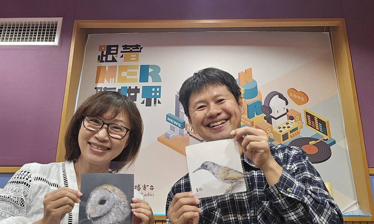 小風與晃晃老師合影