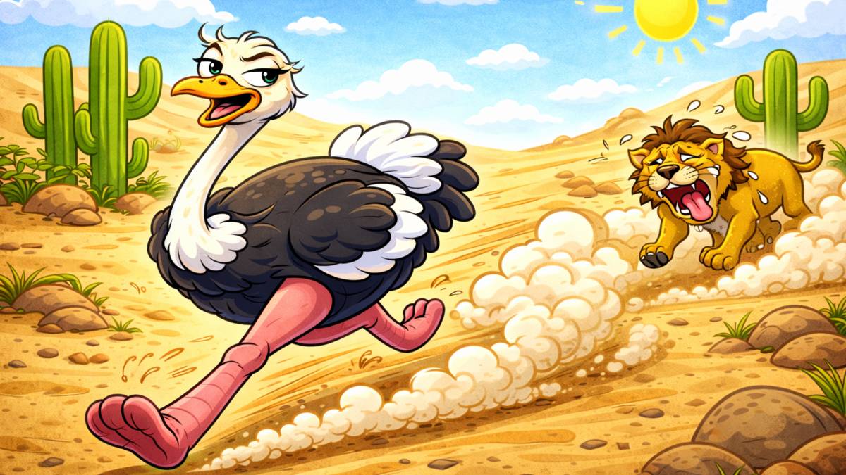 哼！你跑得過我嗎？(圖片由AI生成)