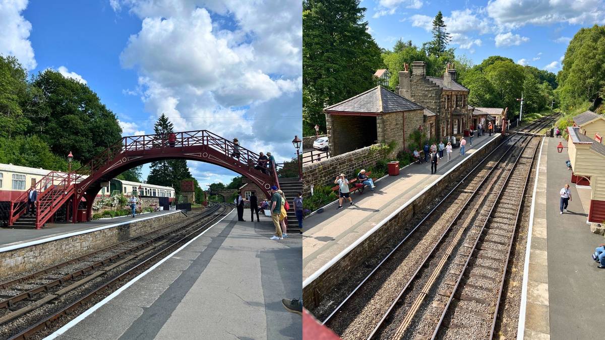 《哈利波特》系列電影中的活米村火車站，就位在約克郡的山林中
